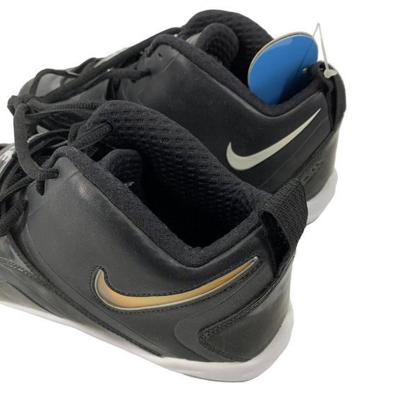 Rare Nike Football Sample Cleats NWOB Sz 9 Mixed Swoosh Colors Black 3120 Shoes - Picture 6 of 13